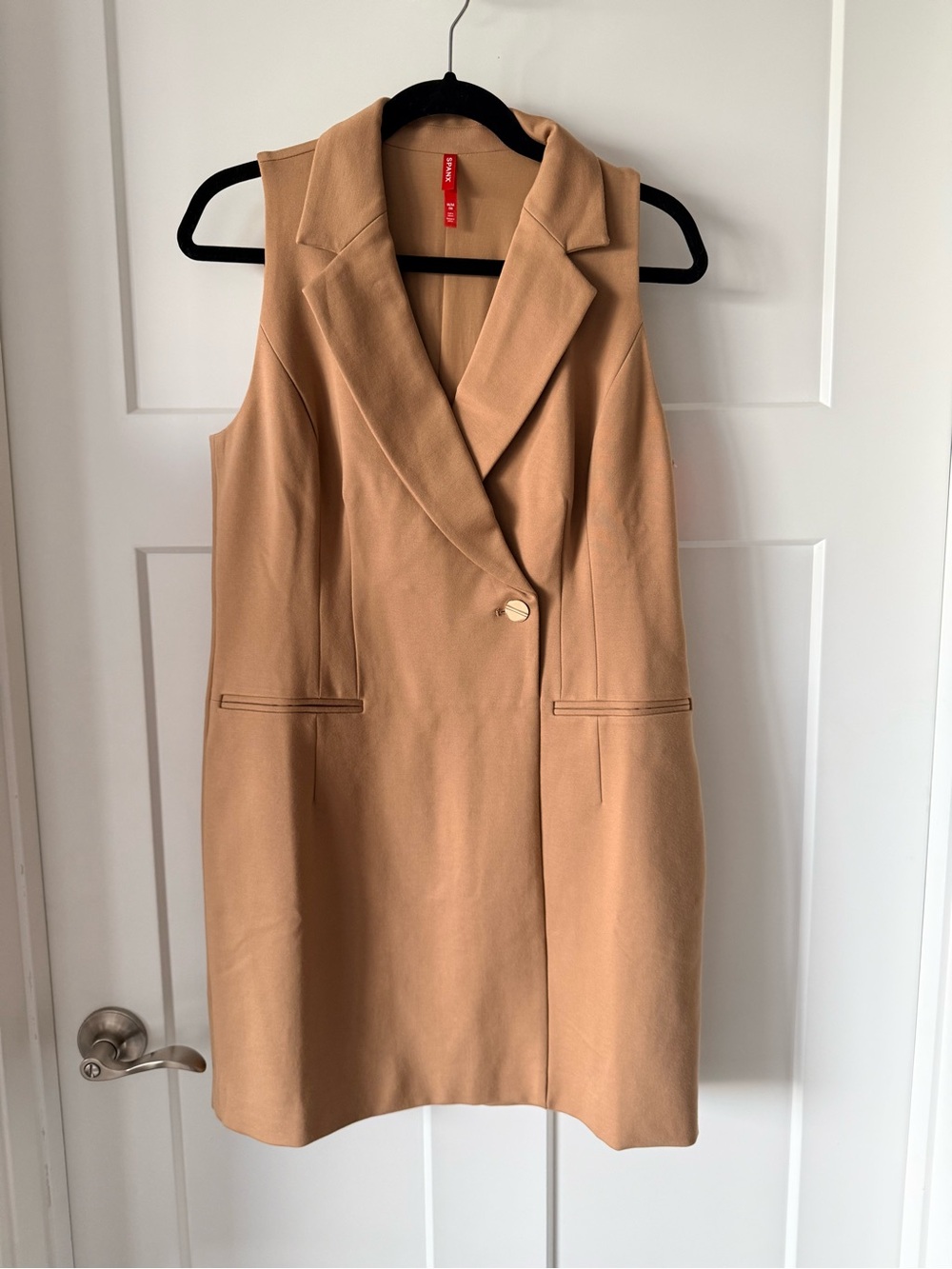 Spanx Sleeveless Toffee Blazer Dress Size Medium NWT